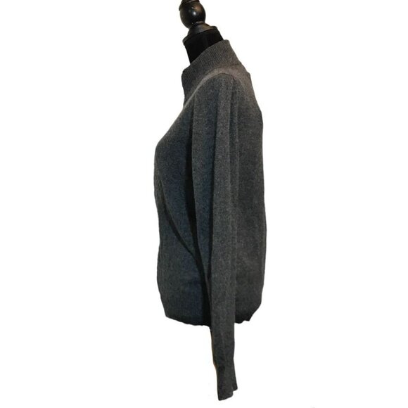 Sandro Paris Italian Yarn Alpaca/Wool Blend Zip Sweater Jacket - Size Small - Picture 2 of 9